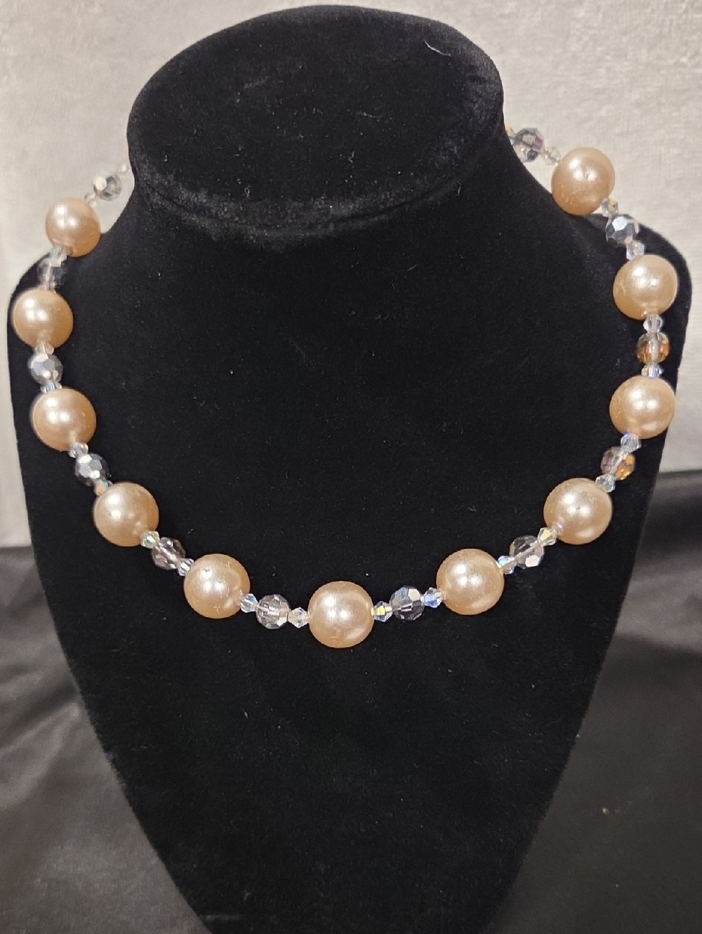 KIRKS FOLLY PEACH PINK CHOKER NECKLACE